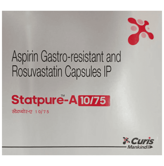 Statpure-A 10/75 Capsule – Rosuvastatin (10mg) 75 mg by Mankind Pharma Ltd — photo 1 of 2