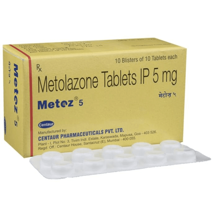 Metoz 5 Tablet – Metolazone (5mg) 5 mg by Centaur Pharmaceuticals Pvt Ltd — photo 1 of 6