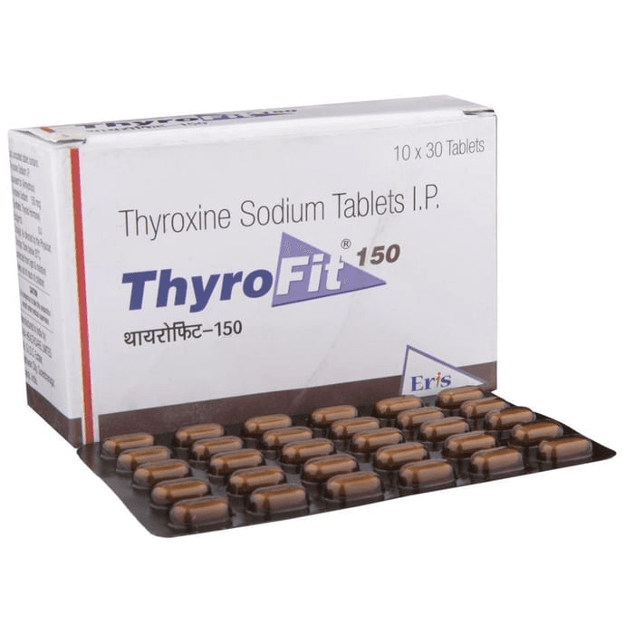 Thyrofit 150 Tablet – Thyroxine (150mcg) 150 mg by Eris Lifesciences Ltd — photo 1 of 6