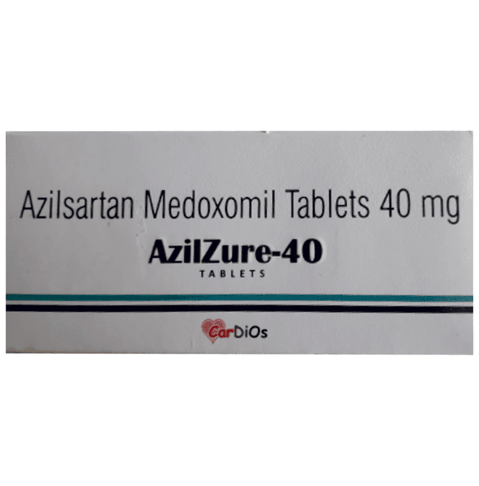 Azilzure 40 Tablet – Azilsartan medoxomil (40mg) 40 mg by Chemo Healthcare Pvt Ltd — photo 1 of 5