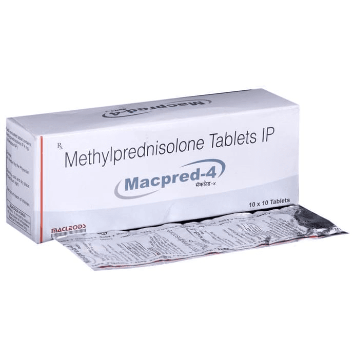 Macpred 4 Tablet – Methylprednisolone (4mg) 4 mg by Macleods Pharmaceuticals Pvt Ltd — photo 1 of 6