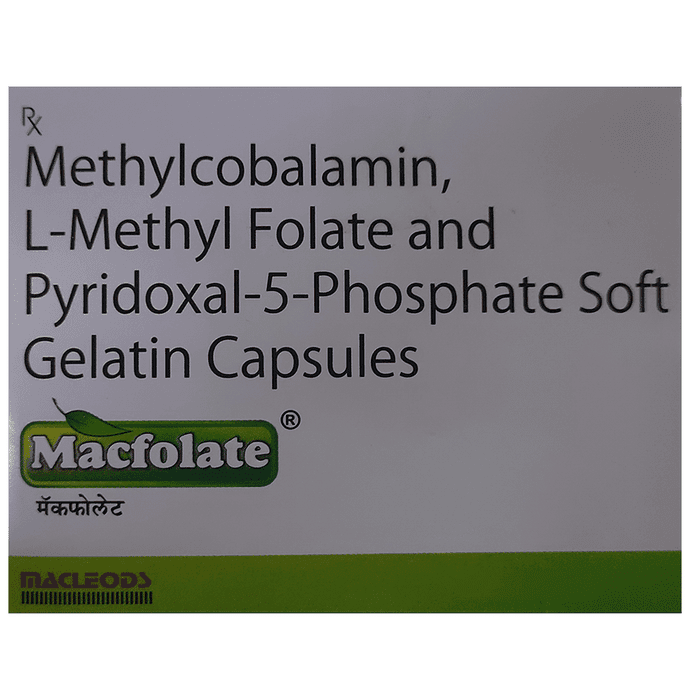 Macfolate Soft Gelatin Capsule – L-Methyl Folate (1mg) by Macleods Pharmaceuticals Pvt Ltd — photo 1 of 5