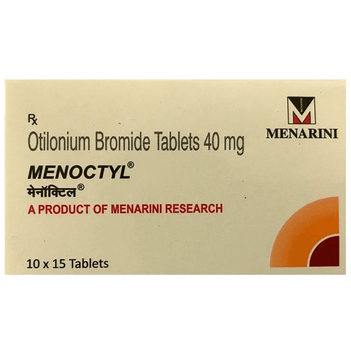 Menoctyl Tablet – Otilonium Bromide (40mg) by A. Menarini India Pvt Ltd — photo 1 of 2