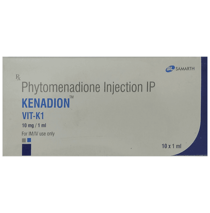 Kenadion 10mg Injection – Vitamin K (10mg) 10 mg by Samarth Life Sciences Pvt Ltd — photo 1 of 2
