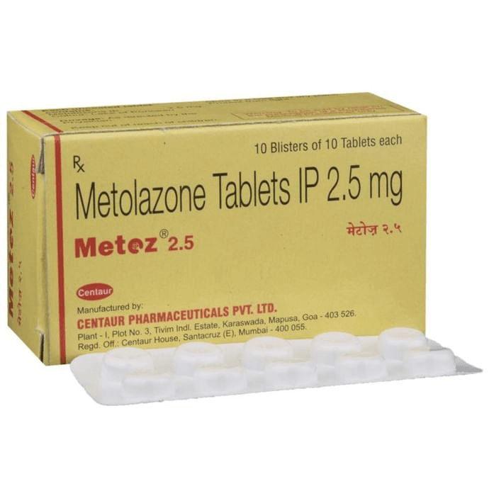 Metoz 2.5 Tablet – Metolazone (2.5mg) 2.5 mg by Centaur Pharmaceuticals Pvt Ltd — photo 1 of 6