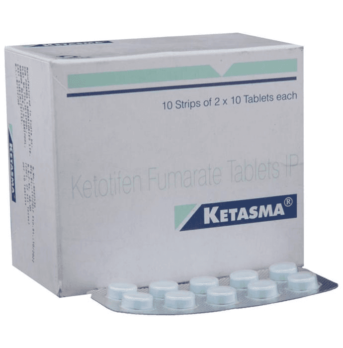 Ketasma Tablet – Ketotifen (1mg) by Sun Pharmaceutical Industries Ltd — photo 1 of 6