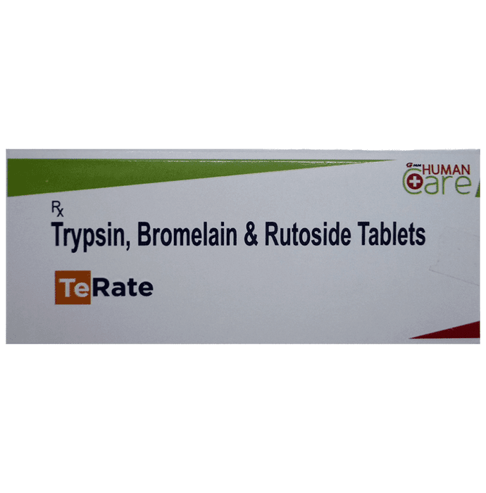 Terate Tablet – Bromelain (48mg) by Gmm Human Care Private Limited — photo 1 of 3