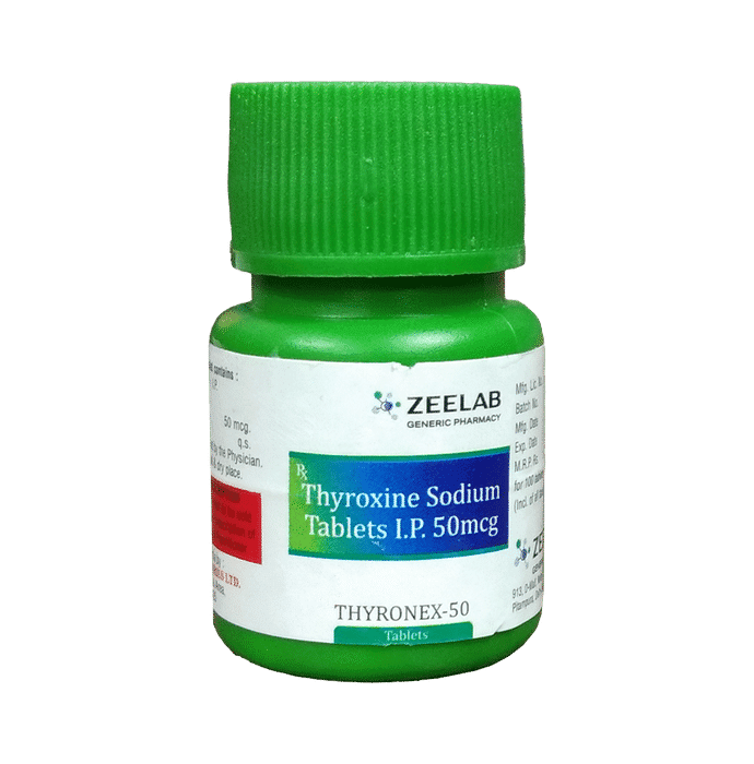 Thyronex 50 Tablet – 4c9a8507-7688-447c-92ac-709f30285705 by Zeelab Pharmacy Pvt Ltd
