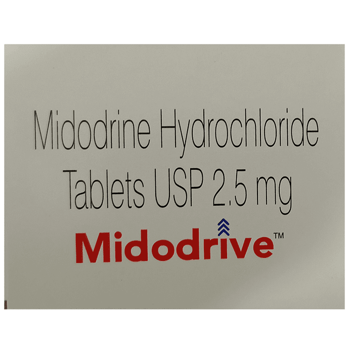 Midodrive Tablet – Midodrine (2.5mg) by Sun Pharmaceutical Industries Ltd — photo 1 of 2