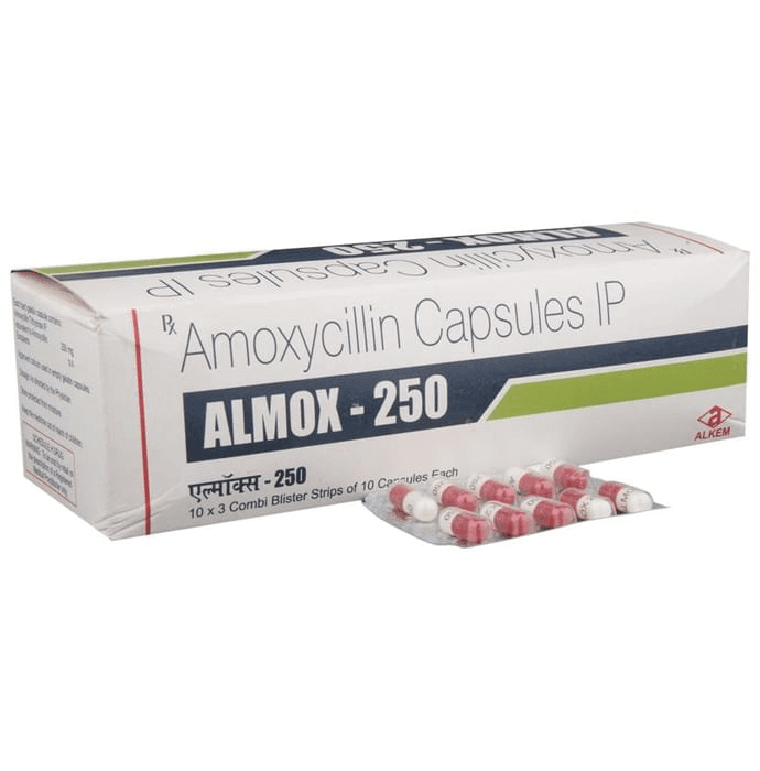 Almox 250 Capsule – d5beab4f-ebfb-4d71-8c19-53520c9f9077 by Alkem Laboratories Ltd — photo 1 of 6