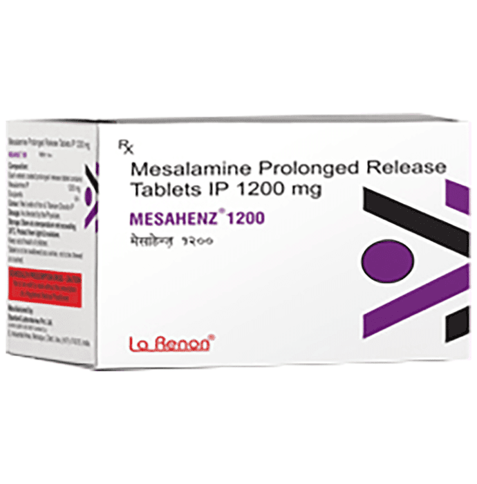 Mesahenz 1200 Tablet PR – Mesalazine (1200mg) 1200 mg by La Renon Healthcare Pvt Ltd