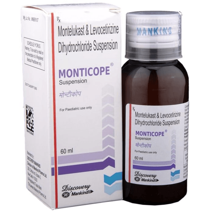 Monticope Suspension – 8520275d-42c0-4188-bec9-d28ced1711be by Mankind Pharma Ltd — photo 1 of 5