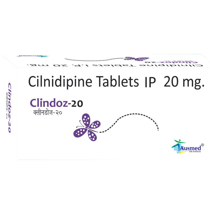 Clindoz 20 Tablet – Cilnidipine (20mg) 20 mg by Care Formulation Labs Pvt Ltd — photo 1 of 2