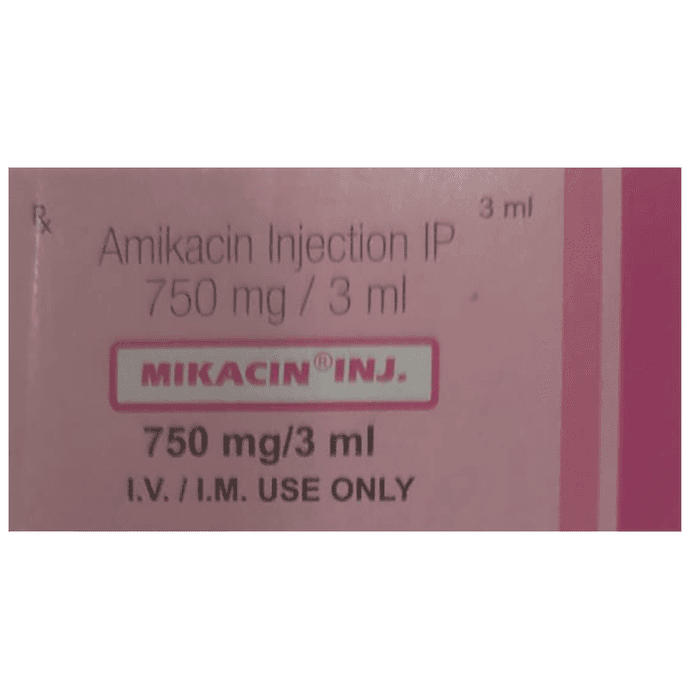 Mikacin 750mg Injection – Amikacin (750mg) 750 mg by Aristo Pharmaceuticals Pvt Ltd — photo 1 of 2