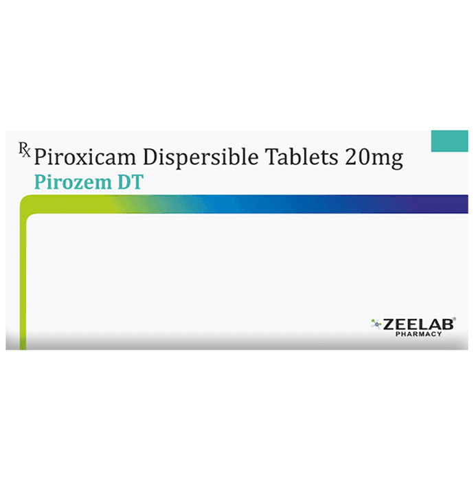 Pirozem DT Tablet – Piroxicam (20mg) by Zeelab Pharmacy Pvt Ltd