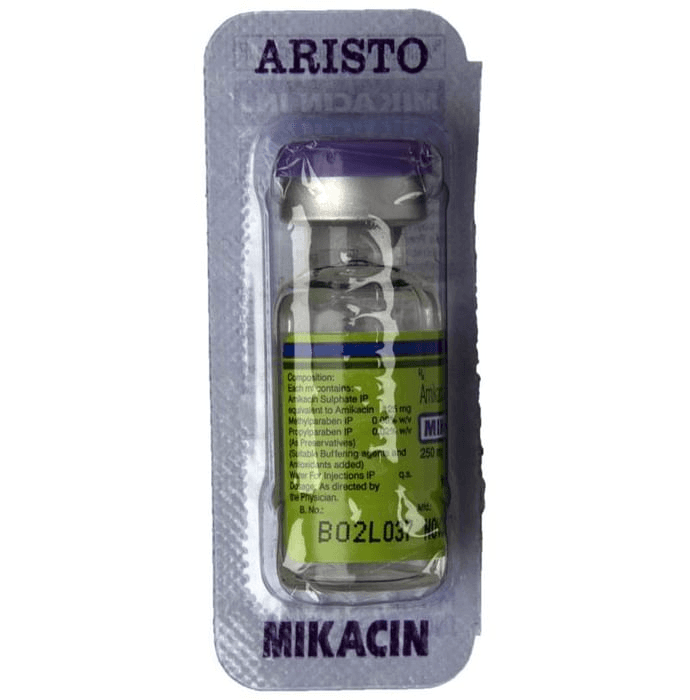 Mikacin 250mg Injection – Amikacin (250mg) 250 mg by Aristo Pharmaceuticals Pvt Ltd — photo 1 of 2
