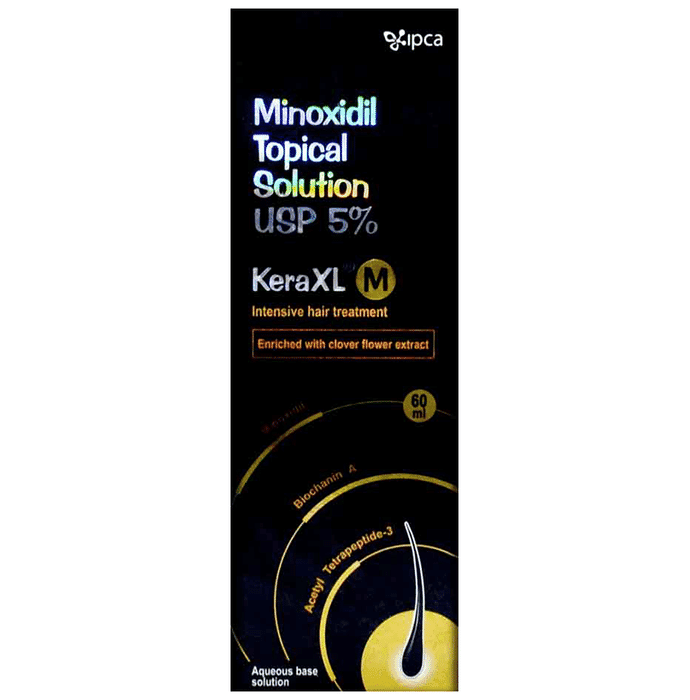 Kera XL M Solution – Minoxidil (5% w/v) by Ipca Laboratories Ltd — photo 1 of 6