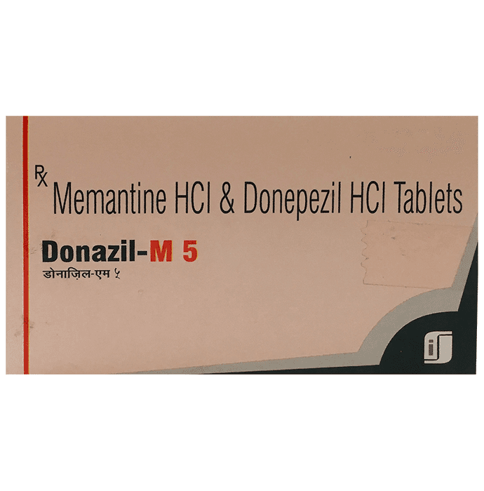 Donazil M 5mg/5mg Tablet – Donepezil (5mg) 5 mg by Ishjas Pharma Pvt Ltd — photo 1 of 2
