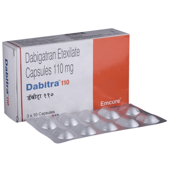 Dabitra 110 Capsule – Dabigatran Etexilate (110mg) 110 mg by Emcure Pharmaceuticals Ltd — photo 1 of 6