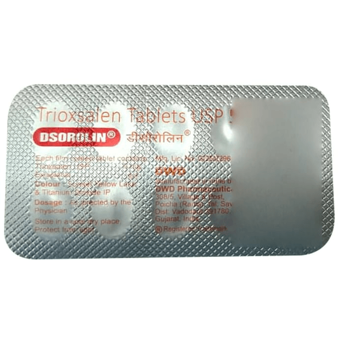 Dsorolin Tablet – Trioxasalen (5mg) by DWD Pharmaceuticals Ltd — photo 1 of 2