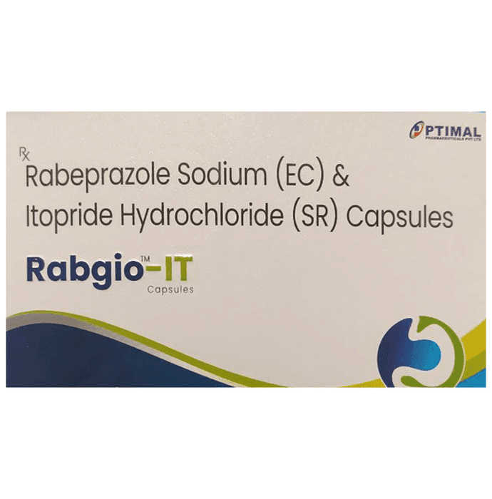 Rabgio-IT Capsule SR – Rabeprazole (20mg) by Optimal Pharmaceuticals Private Limited — photo 1 of 5