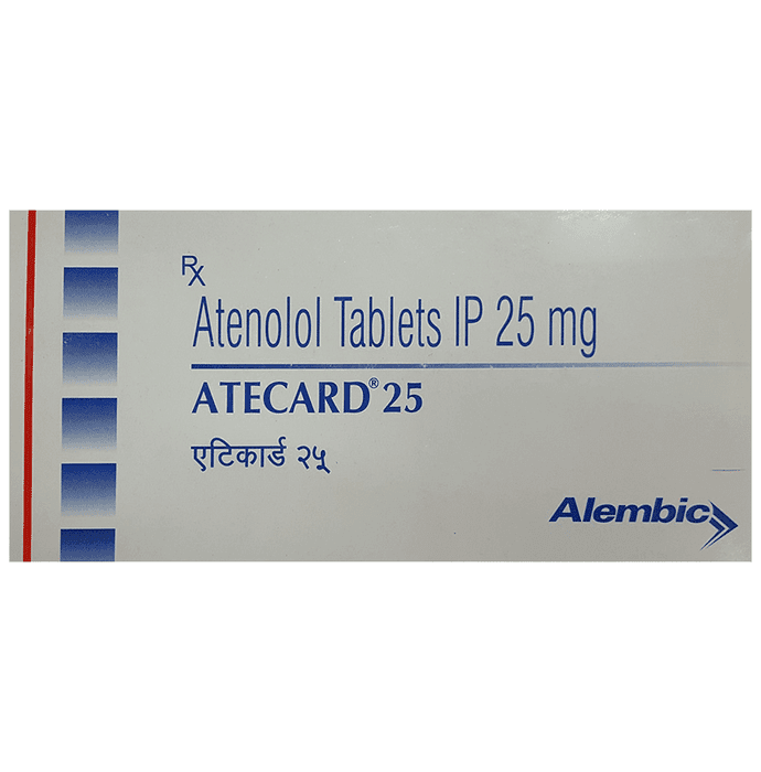 Atecard 25 Tablet – 4a059d58-3715-4360-a0fe-e336b73afdb0 by Alembic Pharmaceuticals Ltd — photo 1 of 2