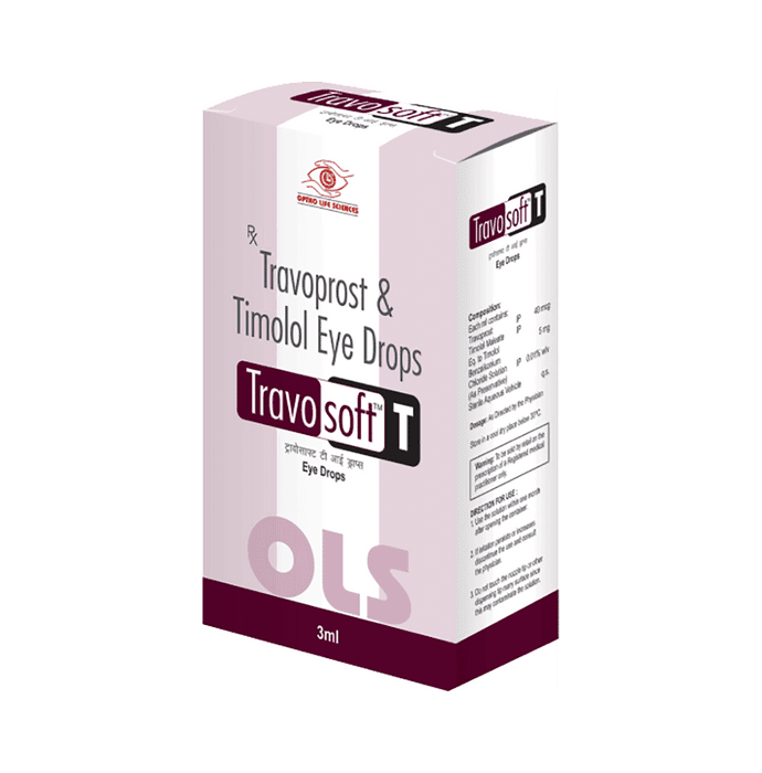 Travosoft T Eye Drop – Timolol (0.5% w/v) by Optho Life Sciences Pvt Ltd