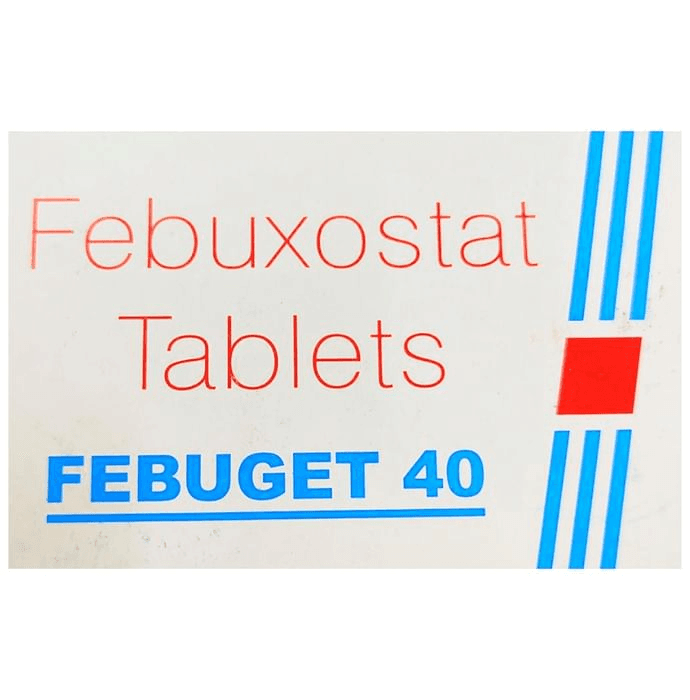 Febuget 40 Tablet – Febuxostat (40mg) 40 mg by Sun Pharmaceutical Industries Ltd — photo 1 of 4