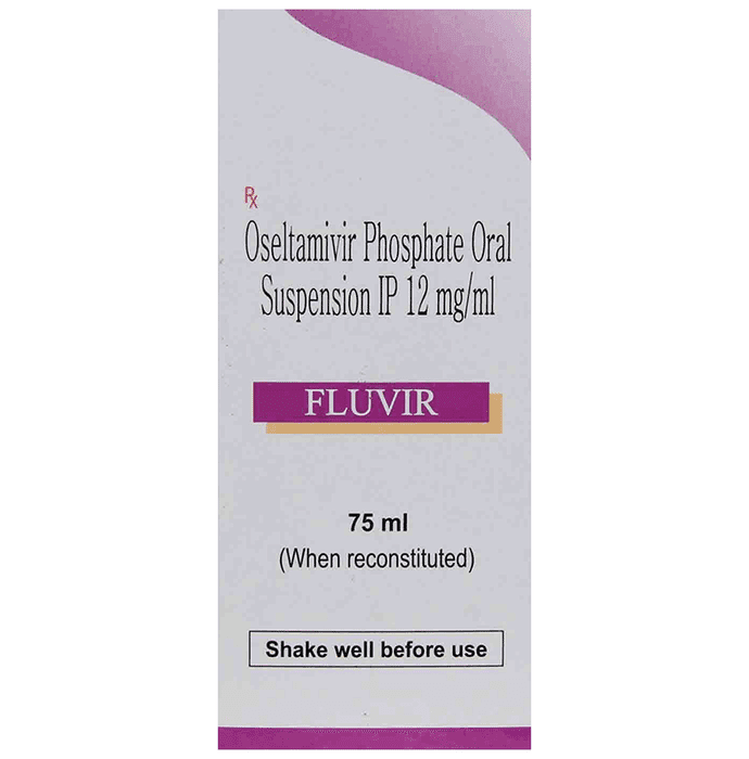 Fluvir Oral Suspension – Oseltamivir Phosphate (12mg/ml) by Hetero Drugs Ltd — photo 1 of 2