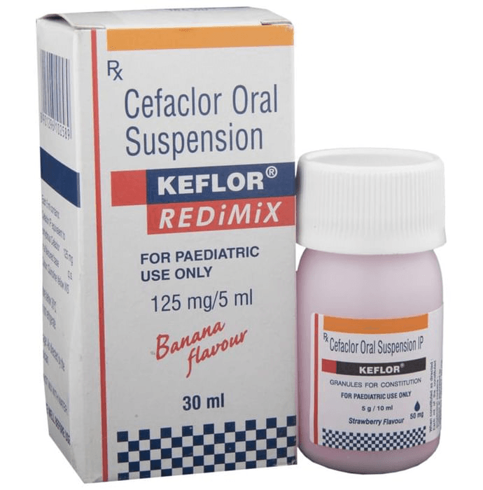 Keflor Redimix Oral Suspension Banana – Cefaclor (125mg) by Sun Pharmaceutical Industries Ltd — photo 1 of 3