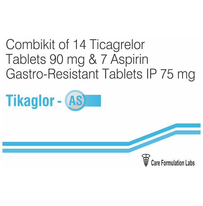 Tikaglor-AS Tablet Combikit – Ticagrelor (90mg) by Care Formulation Labs Pvt Ltd — photo 1 of 3
