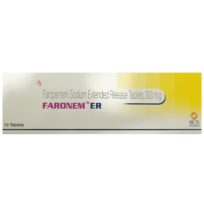 Faronem ER Tablet – Faropenem (300mg) by Sun Pharmaceutical Industries Ltd — photo 1 of 2