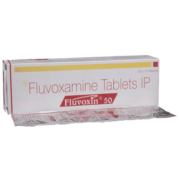 Fluvoxin 50 Tablet – Fluvoxamine (50mg) 50 mg by Sun Pharmaceutical Industries Ltd — photo 1 of 5