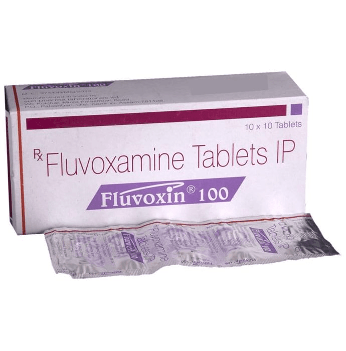 Fluvoxin 100 Tablet – Fluvoxamine (100mg) 100 mg by Sun Pharmaceutical Industries Ltd — photo 1 of 6