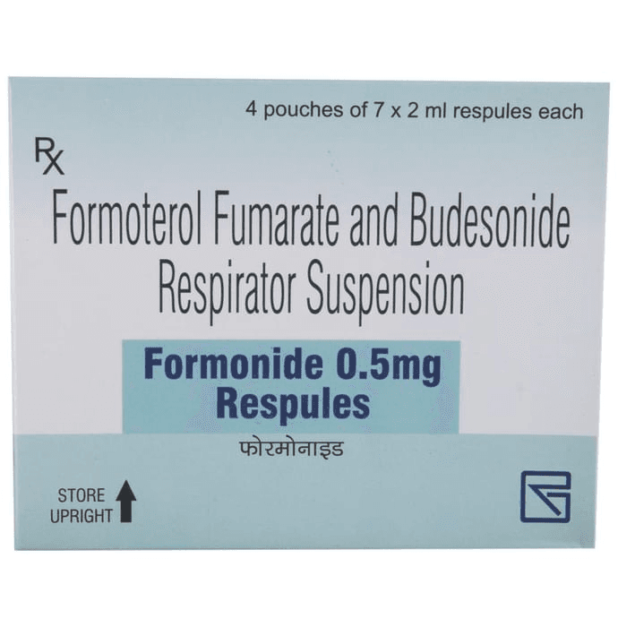 Formonide 0.5mg Respules 2ml – Formoterol (20mcg) 0.5 mg by Zydus Cadila — photo 1 of 3