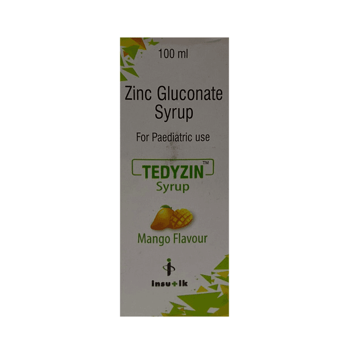 Tedyzin Syrup Mango – 59787310-e916-4560-b7fe-e02a330c03a0 by Insutik pharmaceuticals Private Limited — photo 1 of 4