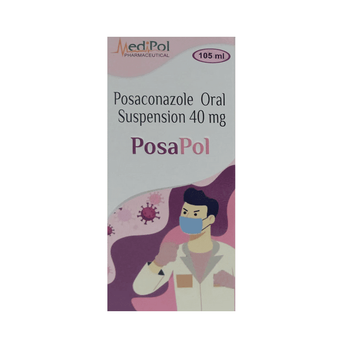 Posapol Oral Suspension – Posaconazole (40mg) by Medipol Pharmaceuticals India Pvt Ltd — photo 1 of 2