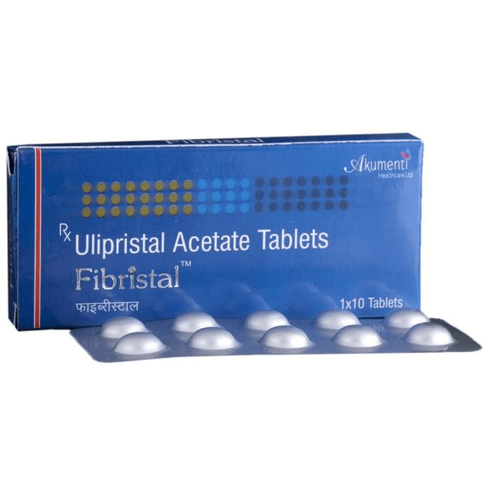 Fibristal Tablet – Ulipristal acetate (5mg) by Akumentis Healthcare Ltd — photo 1 of 6