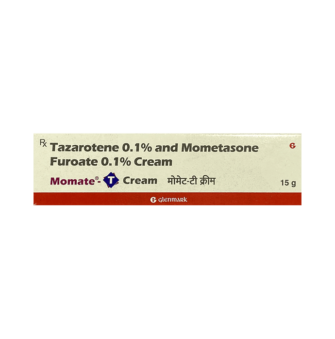 Momate T Cream – Tazarotene (0.1% w/w) by Glenmark Pharmaceuticals Ltd — photo 1 of 2