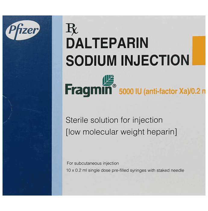 Fragmin 5000IU Injection – Dalteparin (5000IU) 5000 iu by Pfizer Ltd — photo 1 of 3