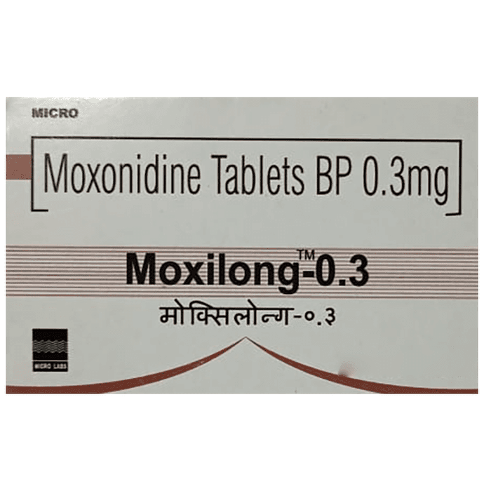 Moxilong 0.3 Tablet – Moxonidine (0.3mg) 0.3 mg by Micro Labs Ltd — photo 1 of 3