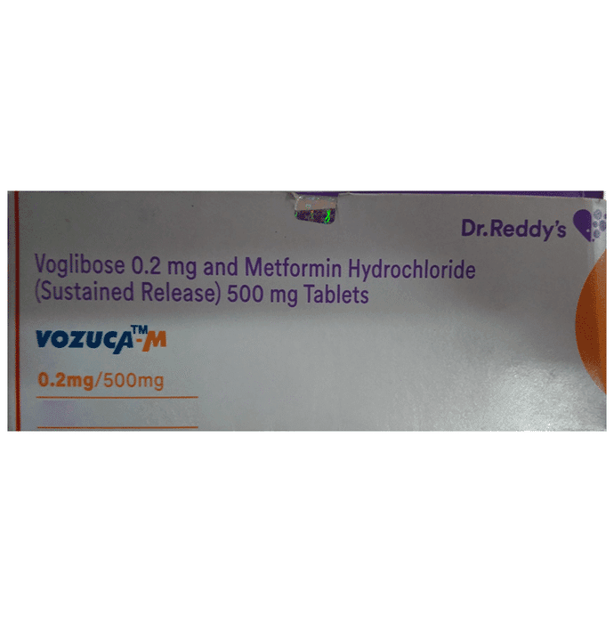 Vozuca-M Tablet SR – Metformin (500mg) by Dr Reddy's Laboratories Ltd — photo 1 of 2