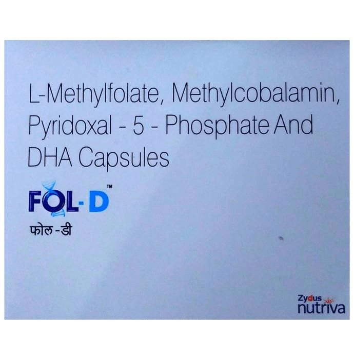 Fol-D Capsule – 5d0656ad-9b21-4b61-9cf5-d3cab5c1752a by Zydus Healthcare Limited — photo 1 of 5