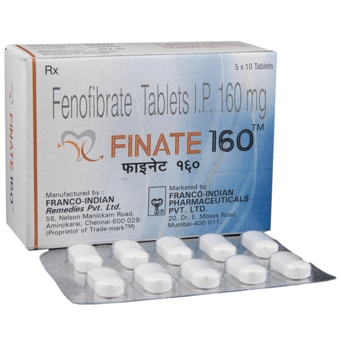 Finate 160 Tablet – 66295dd8-df15-4c17-843c-c82fd8bd22c5 by Franco-Indian Pharmaceuticals Pvt Ltd — photo 1 of 6