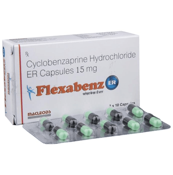 Flexabenz ER Capsule – Cyclobenzaprine (15mg) by Macleods Pharmaceuticals Pvt Ltd — photo 1 of 6