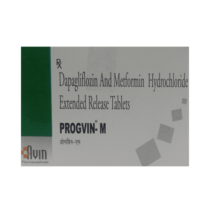 Progvin-M Tablet ER – Dapagliflozin (10mg) by Avin Pharmaceuticals — photo 1 of 3