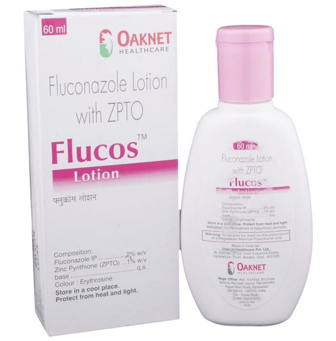 Flucos Lotion – Fluconazole (2% w/w) by Oaknet Healthcare Pvt Ltd — photo 1 of 3