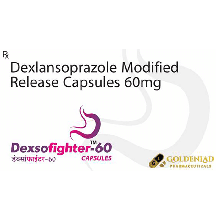 Dexsofighter 60 Capsule MR – Dexlansoprazole (60mg) 60 mg by Goldenlad Pharmaceutical Pvt Ltd — photo 1 of 3