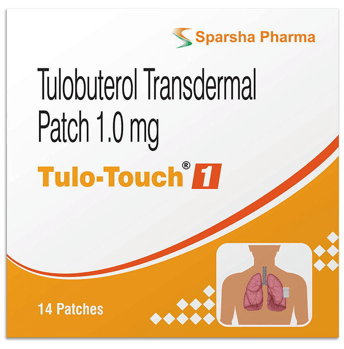 Tulo-Touch 1mg Transdermal Patch – Tulobuterol (1mg) 1 mg by Sparsha Pharma International Pvt Ltd — photo 1 of 2