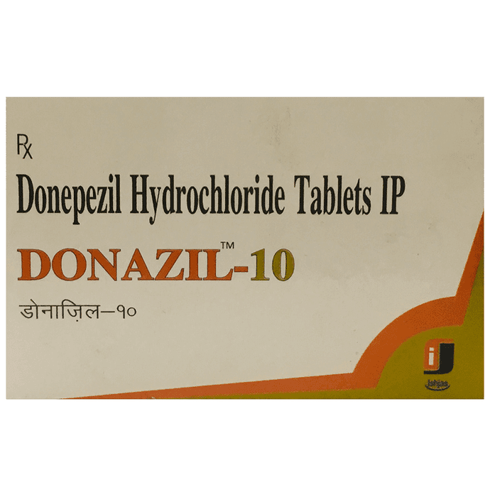Donazil 10mg Tablet – Donepezil (10mg) 10 mg by Ishjas Pharma Pvt Ltd — photo 1 of 2